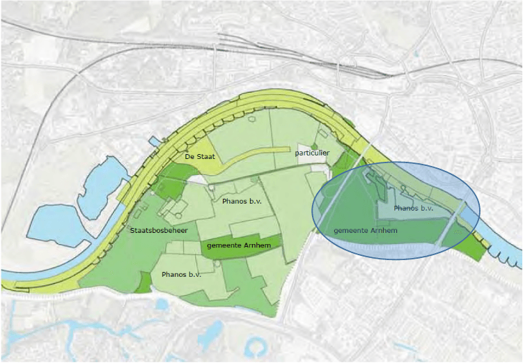 Ligging van het Stadsblokken gebied