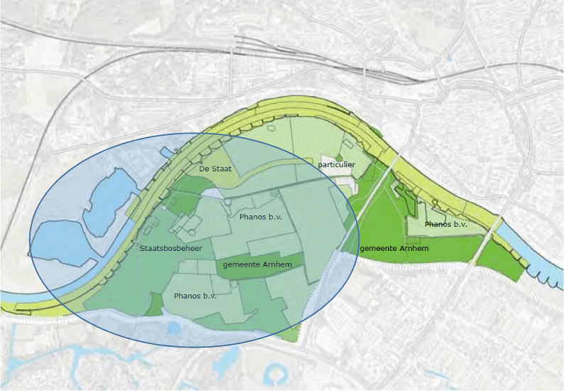 Ligging van het deelgebied Meinerswijk